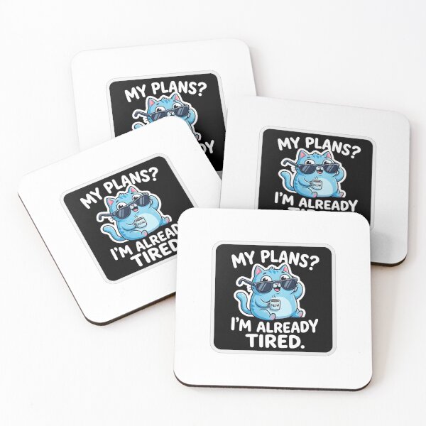 Item preview, Funny Tired Cat Coffee Lover designed and sold by Owcomm.