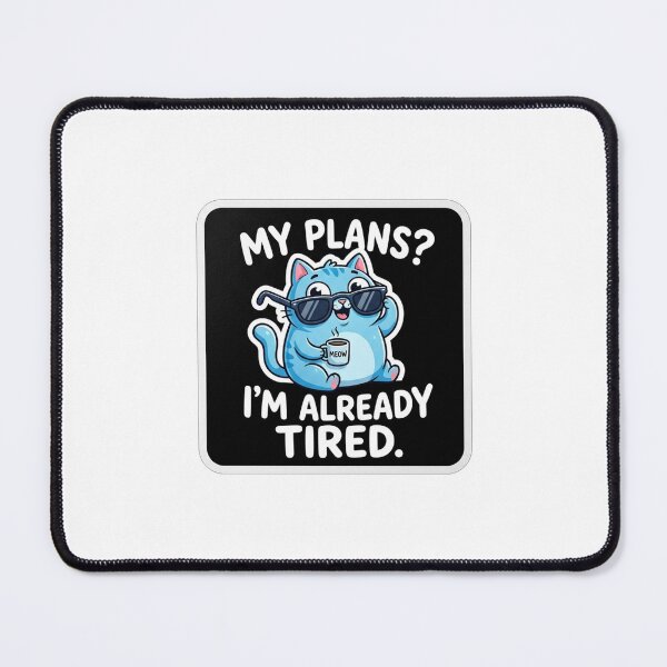 Item preview, Funny Tired Cat Coffee Lover designed and sold by Owcomm.