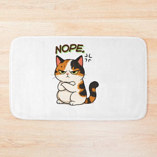 Item preview, Grumpy Calico Cat: Nope! designed and sold by Lunexa-Lab.