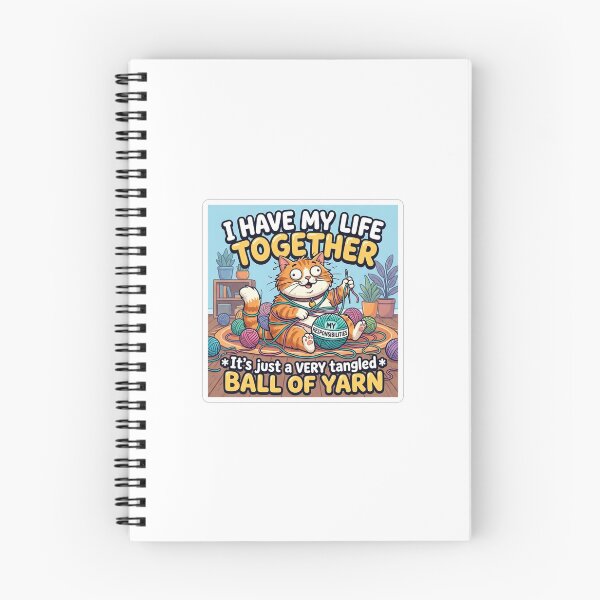 Item preview, Tangled Mess Cat Life Humor designed and sold by Owcomm.