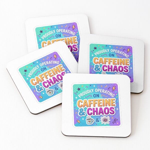 Item preview, Proudly Operating On Caffeine And Chaos designed and sold by Owcomm.