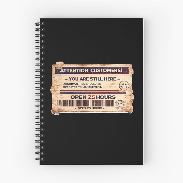 Item preview, Attention Customers – You Are Still Here | Liminal Horror Sticker designed and sold by Open25Hours.