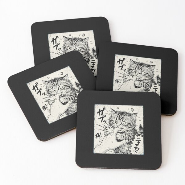 Item preview, Feral Bite Manga Cat Attack designed and sold by dudelinart.