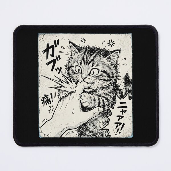 Item preview, Feral Bite Manga Cat Attack designed and sold by dudelinart.