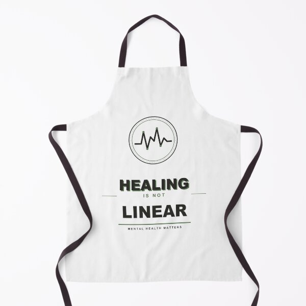 Item preview, Healing Is Not Linear Badge Mental Health T-Shirt designed and sold by Mega-Shopping.