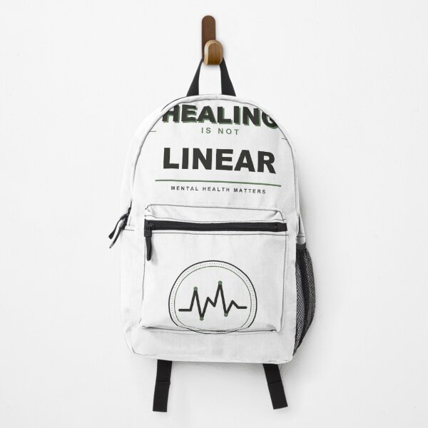 Item preview, Healing Is Not Linear Badge Mental Health T-Shirt designed and sold by Mega-Shopping.