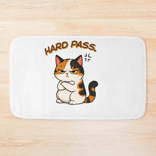 Item preview, Grumpy Calico Cat: Hard pass. designed and sold by Lunexa-Lab.