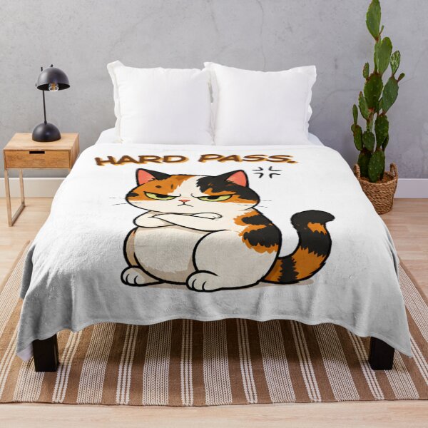Item preview, Grumpy Calico Cat: Hard pass. designed and sold by Lunexa-Lab.
