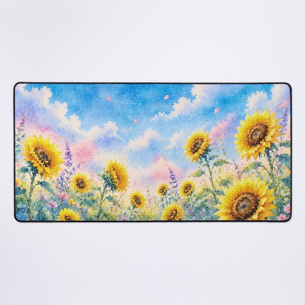Item preview, Sunflower Bloom in Geometric Watercolor designed and sold by A-C-G.