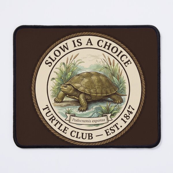 Item preview, Slow Is a Choice Turtle Humor Badge designed and sold by CalmCapy Co.