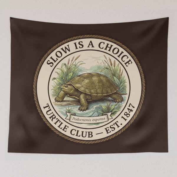 Item preview, Slow Is a Choice Turtle Humor Badge designed and sold by CalmCapy Co.