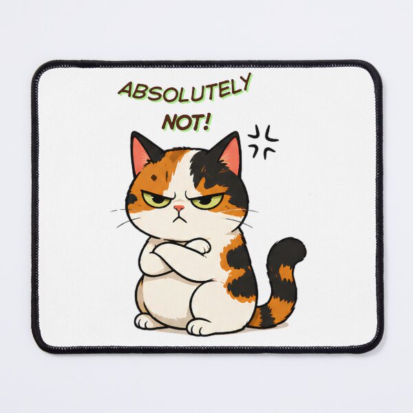 Item preview, Grumpy Calico Cat: Absolutely not! designed and sold by Lunexa-Lab.
