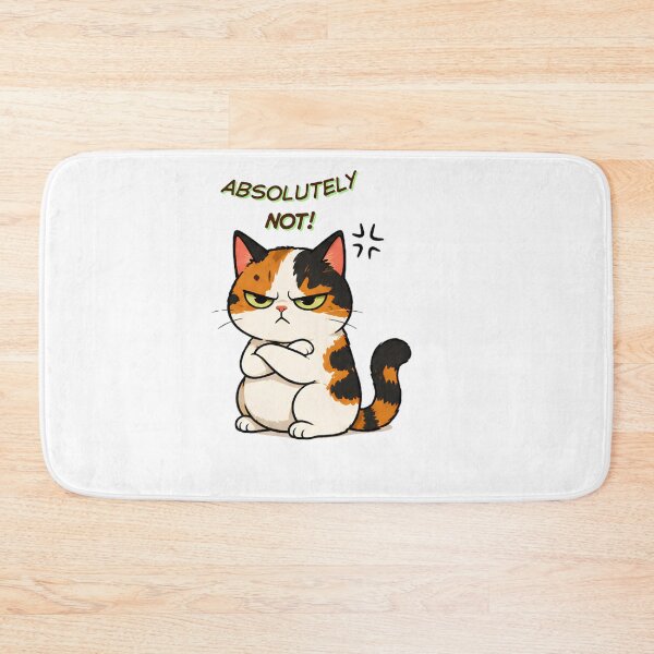 Item preview, Grumpy Calico Cat: Absolutely not! designed and sold by Lunexa-Lab.