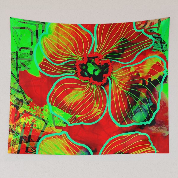 Aperçu de l'œuvre Fleurs abstraites créée et vendue par ViaARTfactory.
