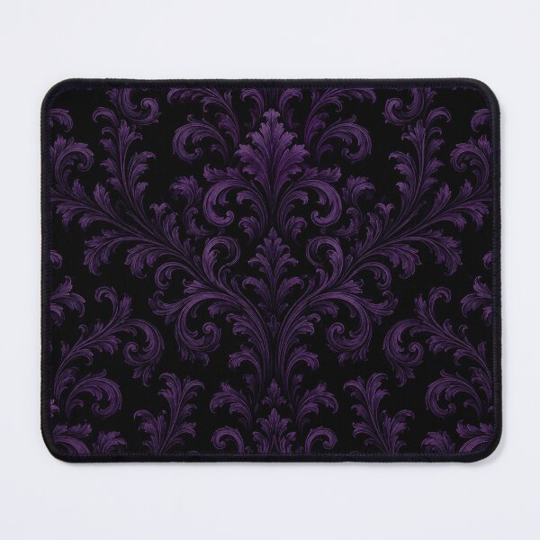 Item preview, Gothic Dark Purple Victorian Damask Pattern designed and sold by Owcomm.