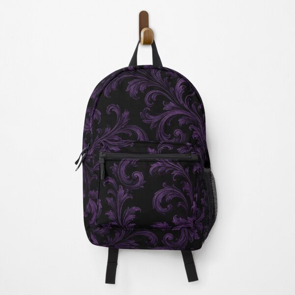 Item preview, Gothic Dark Purple Victorian Damask Pattern designed and sold by Owcomm.