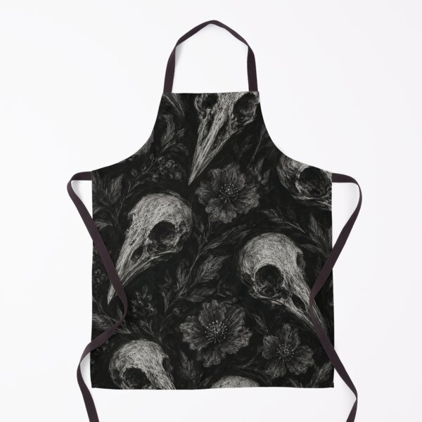 Item preview, Gothic Raven Skull Botanical Pattern designed and sold by Owcomm.