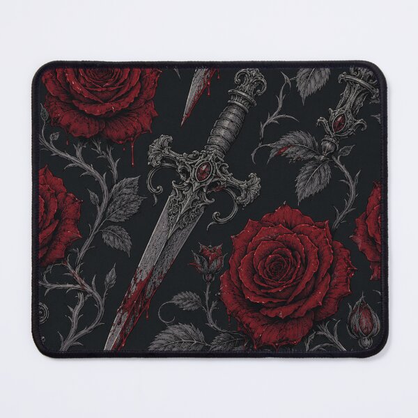 Item preview, Gothic Rose and Dagger Pattern designed and sold by Owcomm.