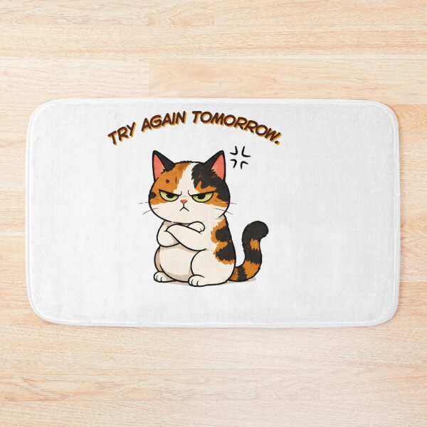 Item preview, Grumpy Calico Cat: try again tomorrow designed and sold by Lunexa-Lab.