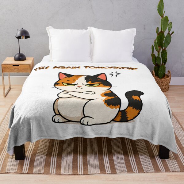 Item preview, Grumpy Calico Cat: try again tomorrow designed and sold by Lunexa-Lab.