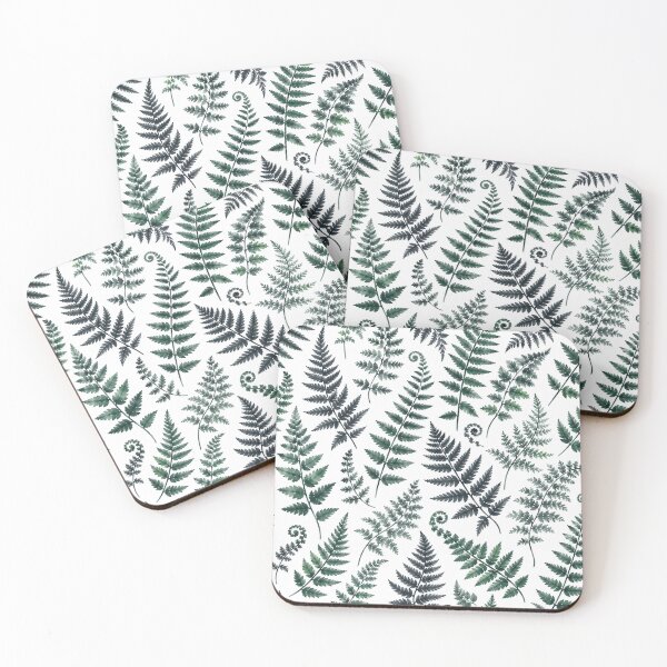 Item preview, Watercolor Forest Fern Leaves Pattern designed and sold by Owcomm.