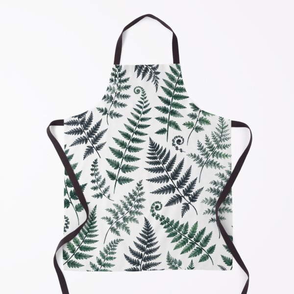 Item preview, Watercolor Forest Fern Leaves Pattern designed and sold by Owcomm.