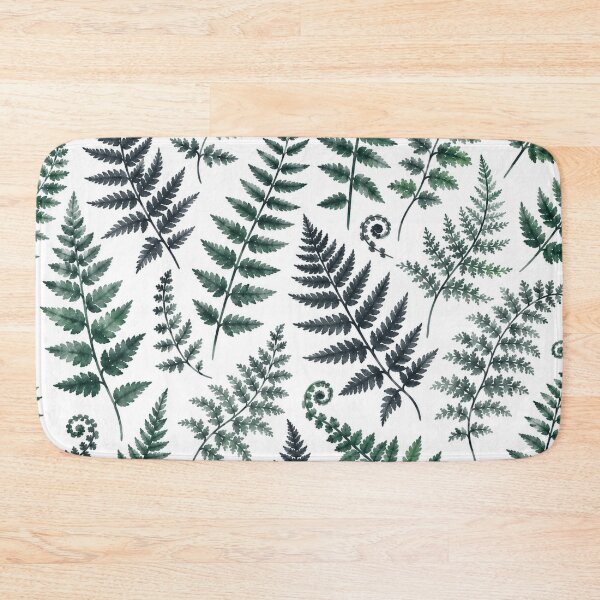 Item preview, Watercolor Forest Fern Leaves Pattern designed and sold by Owcomm.
