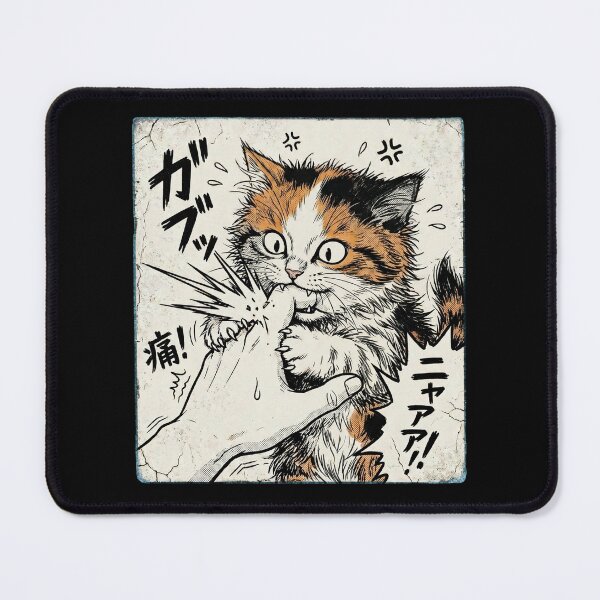 Item preview, Manga Cat Bite - Vintage Japanese Comic designed and sold by dudelinart.