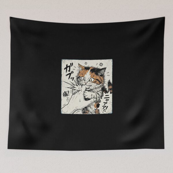 Item preview, Manga Cat Bite - Vintage Japanese Comic designed and sold by dudelinart.