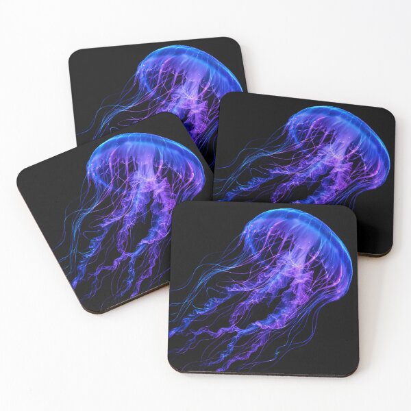 Item preview, Neon Bioluminescent Jellyfish Deep Sea Creature designed and sold by Owcomm.