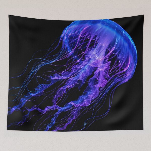 Item preview, Neon Bioluminescent Jellyfish Deep Sea Creature designed and sold by Owcomm.