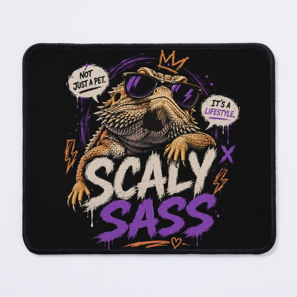 Item preview, Scaly Sass Funny Bearded Dragon Tee designed and sold by Hanno0.
