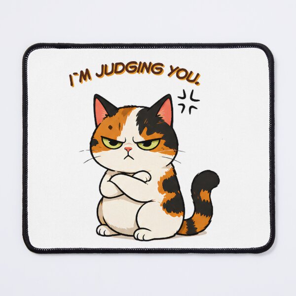 Item preview, Grumpy Calico Cat: I`m judging you designed and sold by Lunexa-Lab.