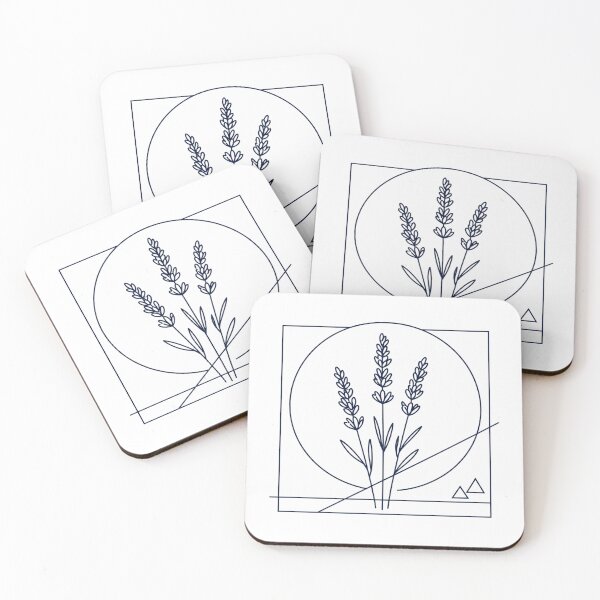 Item preview, Minimalist Lavender Botanical Line Art designed and sold by Owcomm.