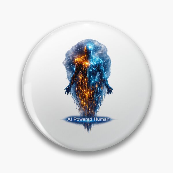 Item preview, Neural Genesis – AI Powered Human | Futuristic Circuit Soul Design designed and sold by Lunaraluxy.