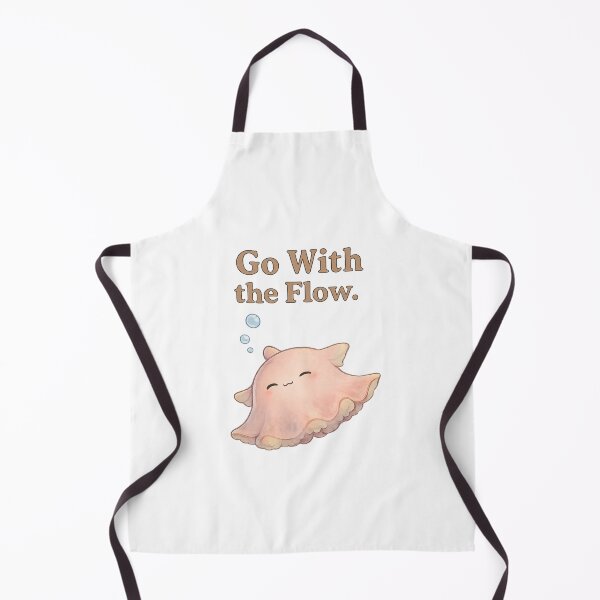 Item preview, Go With the Flow | Cute Dumbo Octopus Relaxing Ocean Animal Illustration designed and sold by Little Moments Co..