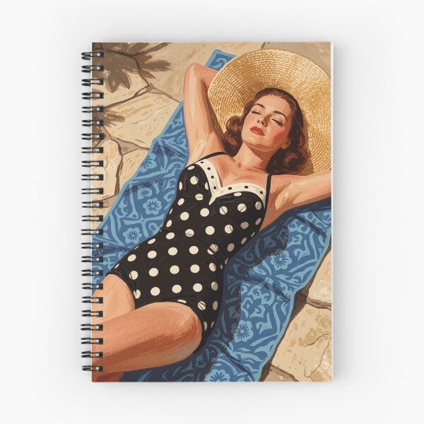 Item preview, Vintage Woman Sunbathing designed and sold by Synthartik.