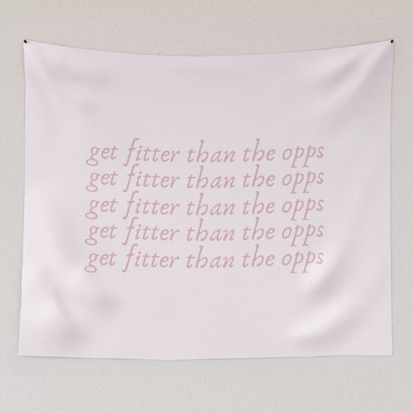 Item preview, get fitter than the opps coquette gym motivation designed and sold by renmei-studios.
