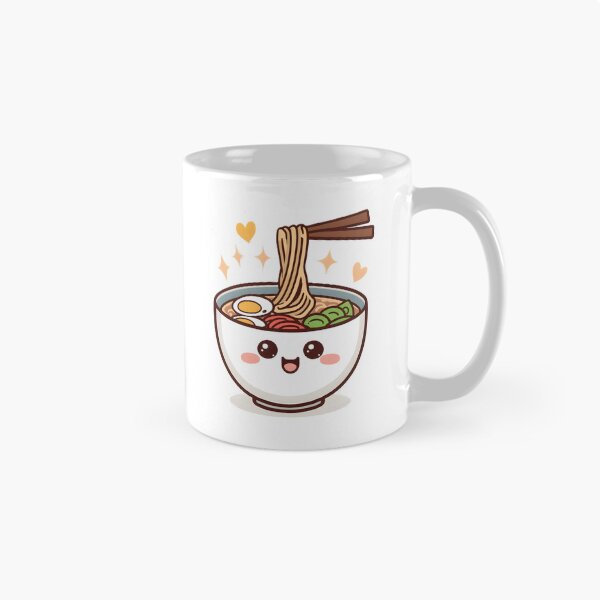 Item preview, Cute Kawaii Ramen Bowl Sticker | Happy Japanese Noodle Cartoon Design designed and sold by dreamz-world.