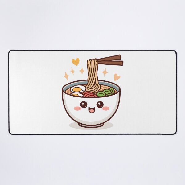 Item preview, Cute Kawaii Ramen Bowl Sticker | Happy Japanese Noodle Cartoon Design designed and sold by dreamz-world.
