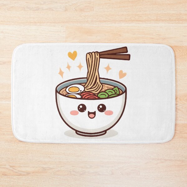 Item preview, Cute Kawaii Ramen Bowl Sticker | Happy Japanese Noodle Cartoon Design designed and sold by dreamz-world.