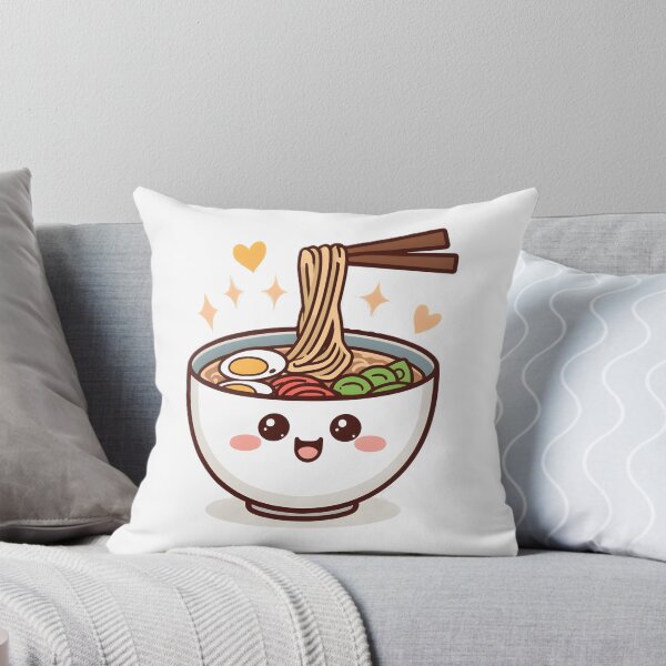 Item preview, Cute Kawaii Ramen Bowl Sticker | Happy Japanese Noodle Cartoon Design designed and sold by dreamz-world.