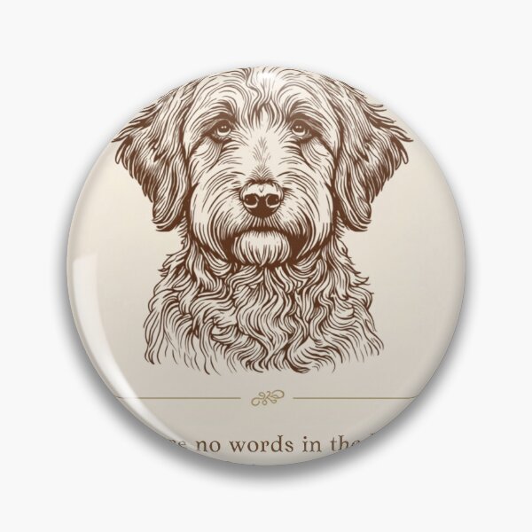 Item preview, "Vintage Etched Aussiedoodle Portrait Quote Print" designed and sold by WaggingTailsCo.