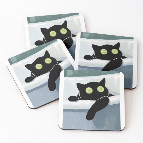 Item preview, Copy of Funny cat with text about allergies- Sassy Black Cat Allergic to Idiots designed and sold by PurrfectHome.