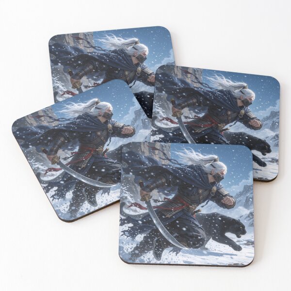 Item preview, Asian Fantasy Warrior with black panther designed and sold by Synthartik.
