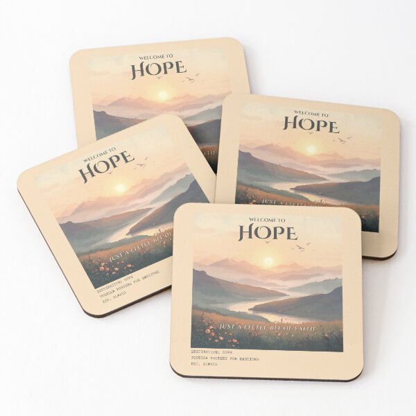 Item preview, Welcome To Hope Vintage Emotional Tourism Travel Poster designed and sold by KaBaRen.