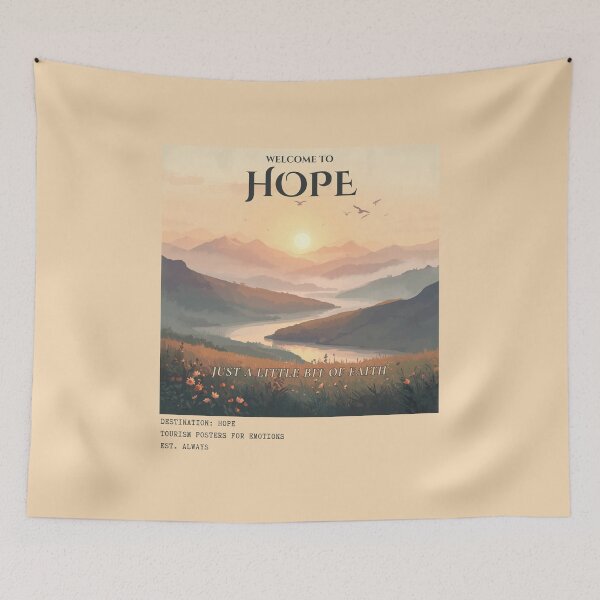 Item preview, Welcome To Hope Vintage Emotional Tourism Travel Poster designed and sold by KaBaRen.