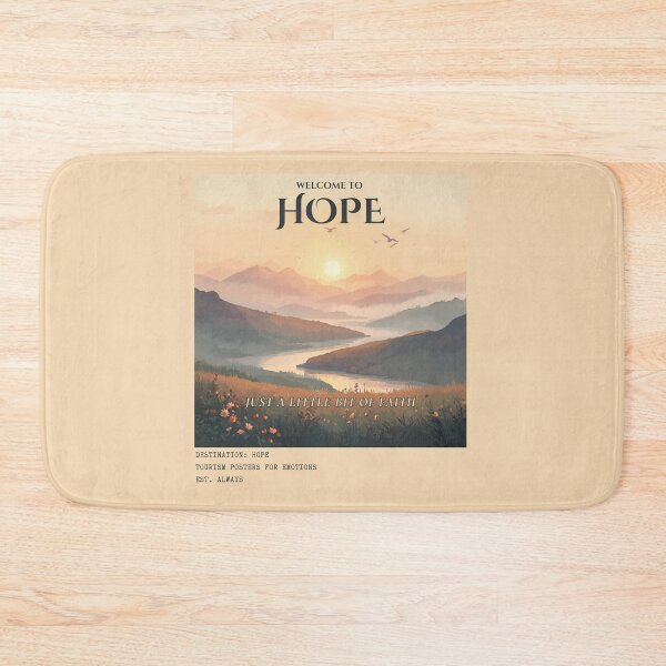 Item preview, Welcome To Hope Vintage Emotional Tourism Travel Poster designed and sold by KaBaRen.