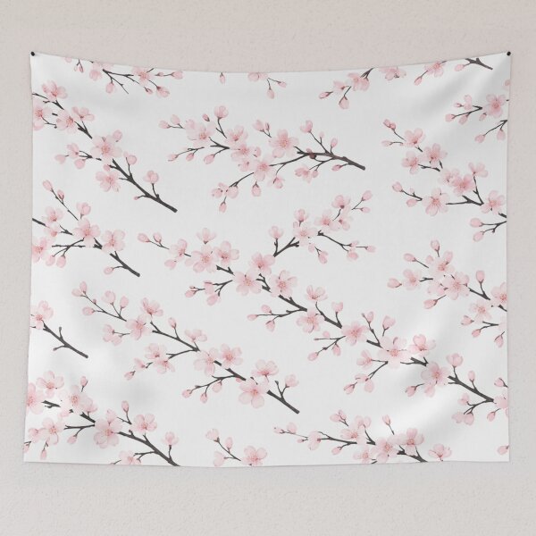 Item preview, Soft Pink Cherry Blossom Floral Pattern designed and sold by Owcomm.