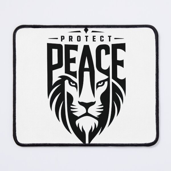Item preview, Protect Peace Lion Streetwear Typography Art designed and sold by Presshue.